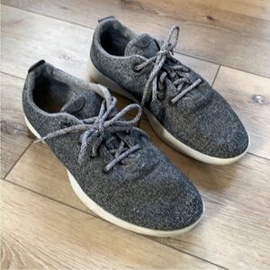 Mens Allbirds Gray Wool Runner Sneakers Athletic Shoes